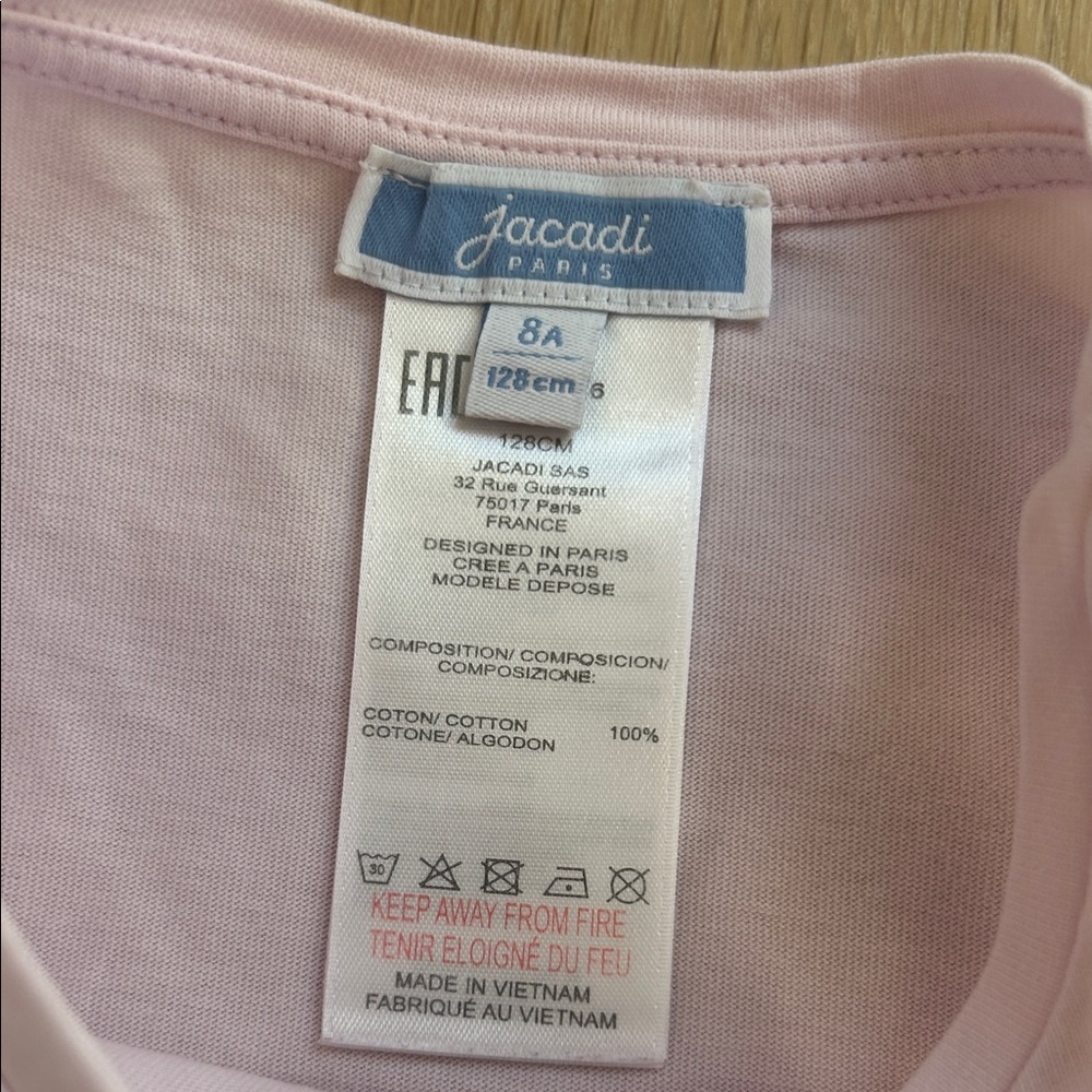 Jacadi Light Pink Ruffle Tank Top - Picture 2 of 6